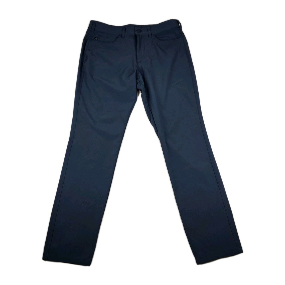 Mizzen + Main Pants Mens Size 32x30 Helmsman Slim Performance Gray Blue Bottoms